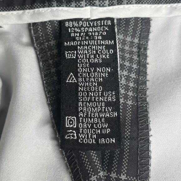 Pebble Beach Performance Mens Golf Shorts Gray Plaid Size 36 - Picture 8 of 8